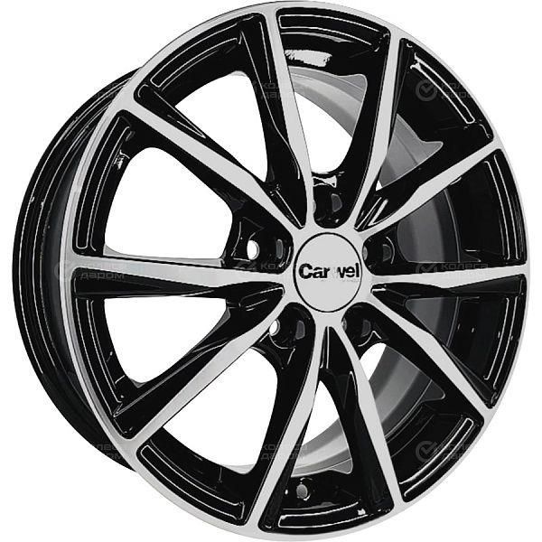 Carwel Гамма-ab 115 15x6" 5x100мм DIA 57.1мм ET 38мм AB / Черный с полировкой
