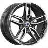 K&K KC1110-mb Бартон 17x8" 5x112мм DIA 66.6мм ET 39мм алмаз чёрный / Чёрный с алмазной проточкой