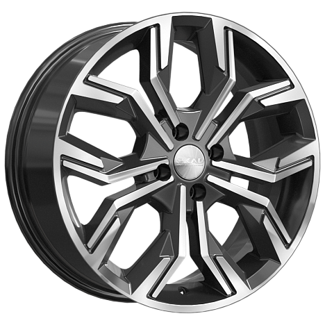 SKAD Амиата-mb 17x7" 4x100мм DIA 60.1мм ET 43мм алмаз / Чёрный с алмазной проточкой