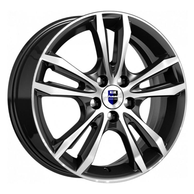K&K KC866-mb Samara Оригинал 16x6" 5x114,3мм DIA 67.1мм ET 43мм алмаз чёрный / Чёрный с алмазной проточкой