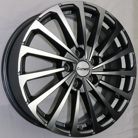 Carwel Кагра-ab 1721 (Coolray / X50) 17x6.5" 5x114,3мм DIA 54.1мм ET 45мм ABT / Черный с полировкой
