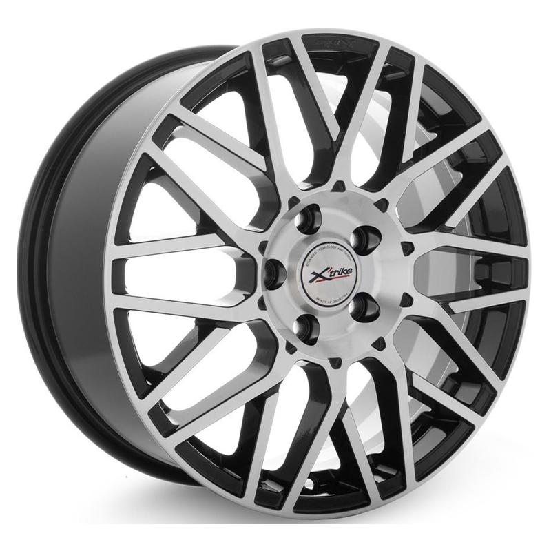 X'trike X-131-mb (DFM Aeolus Shine) 17x7" 4x108мм DIA 65.1мм ET 45мм BK/FP / Чёрный с алмазной проточкой
