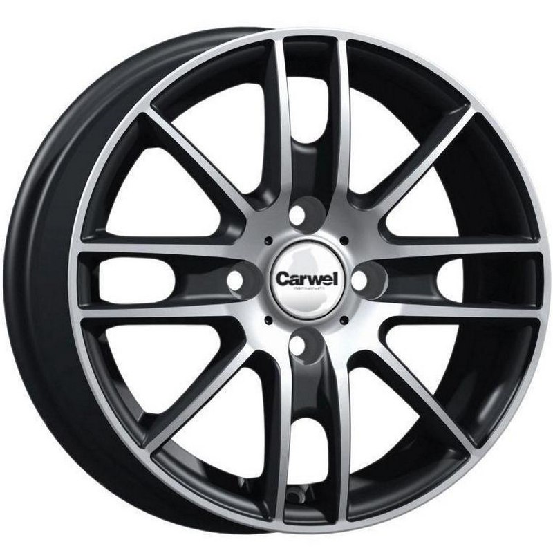 Carwel Лада-ab 173 14x5.5" 4x100мм DIA 60.1мм ET 43мм AB / Черный с полировкой