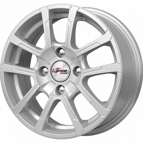 iFree KC587 Слайдер 14x5.5" 4x114,3мм DIA 66.1мм ET 38мм Нео-классик / Серебристый