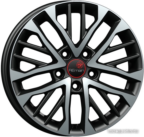 Vector R238 (16_Creta) 16x6" 5x114.3мм DIA 67.1мм ET 43мм Черный с алмазной проточкой