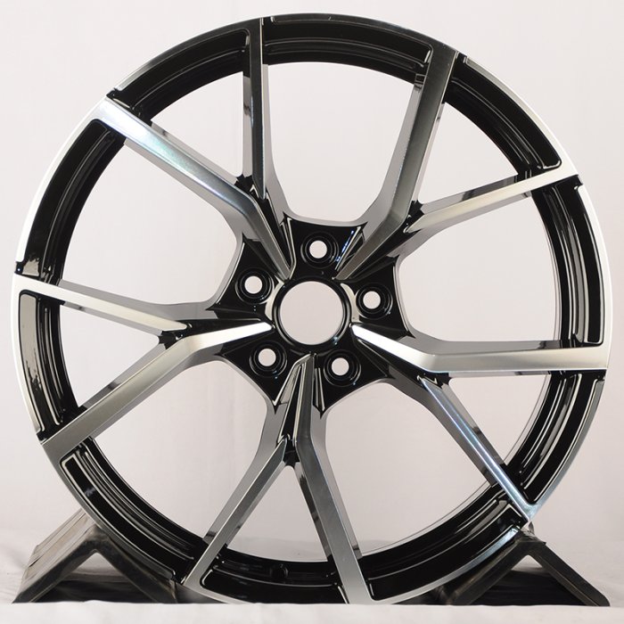 Anzoo FBX256-7 17x7.5" 5x112мм DIA 57.1мм ET 42мм Black Machine Face