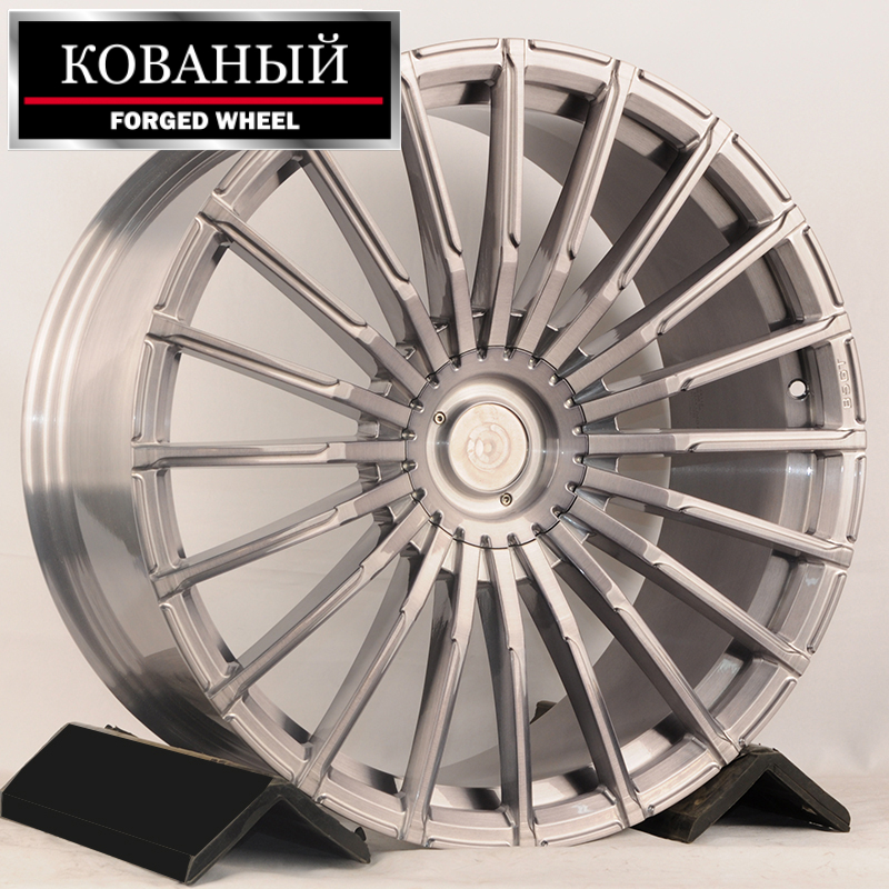 KOKO Kuture YC8413 20x10.0" 5x112мм DIA 66.56мм ET 37мм Brushed Grey зад