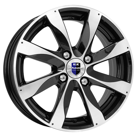 K&K KC617-mb Джемини 15x6" 4x108мм DIA 67.1мм ET 38мм алмаз чёрный / Чёрный с алмазной проточкой