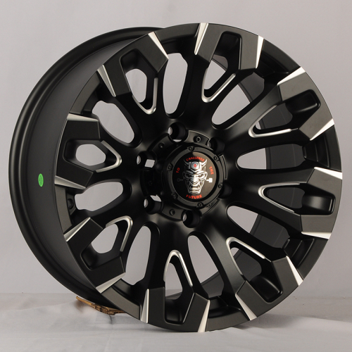 Anzoo JT255-7 17x9.0" 5x127мм DIA 71.5мм ET-10 Matt Black+Milling Spoke