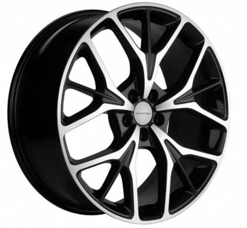 KHOMEN 2012-blf (Geely Tugella) 20x8" 5x108мм DIA 63.4мм ET 43мм BLF / Чёрный с полировкой