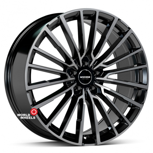 KoKo Kuture 122 OEM R20 20x8.5" 5x108мм DIA 73.1мм ET 30мм Black Machined Coating (BPC)