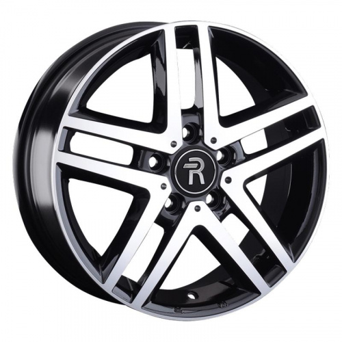 Volkswagen VV206-mb 16x6.5" 5x120мм DIA 65.1мм ET 51мм BKF / Чёрный  глянцевый с проточкой