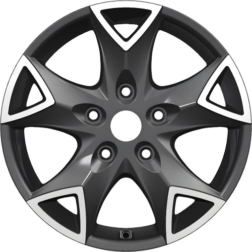 Carwel Конго-ab 1615 (VW Multivan) 16x6.5" 5x120мм DIA 65.1мм ET 51мм ABT / Черный с полировкой