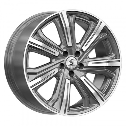 K&K КР1067-mg Kleemann 20x8.5" 5x120мм DIA 65.1мм ET 43мм Diamond Gloss Graphite / Светло-серый с алмазной проточкой