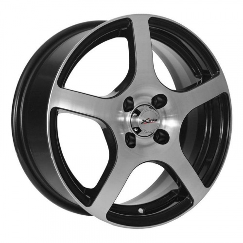 X'trike X-118-mb 15x6" 4x100мм DIA 67.1мм ET 45мм BK/FP / Чёрный с алмазной проточкой