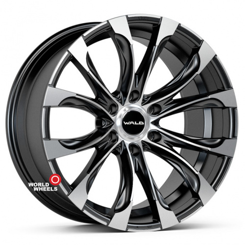HFT 600 WALD R20 20x9.5" 6x139.7мм DIA 106.1мм ET 20мм Matt Black Machined (MBP)