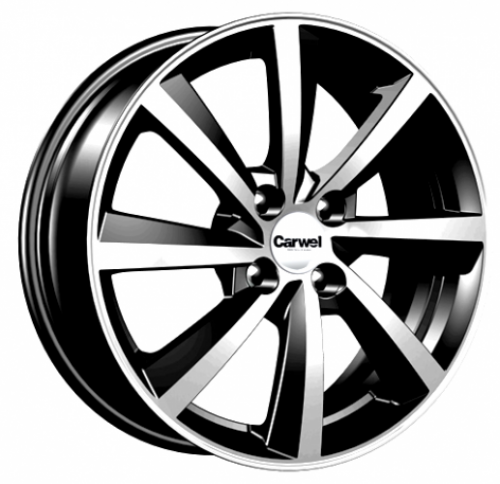 Carwel Селигер-ab 16x6" 4x100мм DIA 60.1мм ET 50мм AB / Черный с полировкой