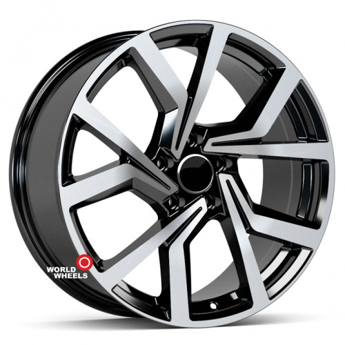 KoKo Kuture 353 OEM R16 16x6.5" 5x100мм DIA 57.1мм ET 40мм Black Machined (BP)