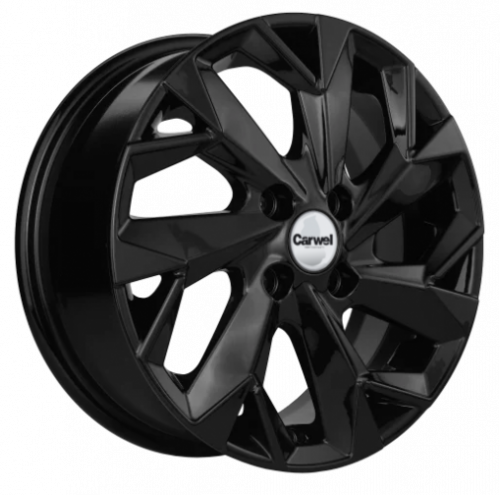 Carwel Вага-bl 1402 (Civic/Fit) 14x5.5" 4x100мм DIA 56.1мм ET 45мм BL / Чёрный