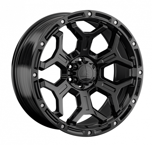 LS FlowForming RC68-mb 17x9" 6x114,3мм DIA 67.1мм ET 25мм BKF / Чёрный с алмазной проточкой