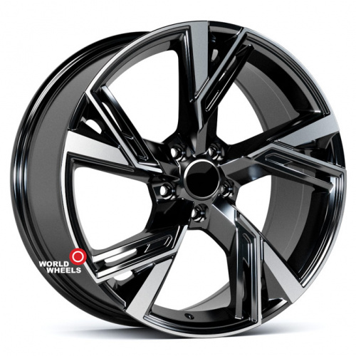 KoKo Kuture 343 OEM R19 - VAG 19x8.5" 5x112мм DIA 66.6мм ET 30мм Black Machined (BP)