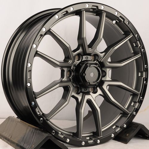 KoKo Kuture YF6098 20x9.0" 6x139.7 DIA 106.1мм ET 30мм Matte Gunmetal With Black Bead Ring