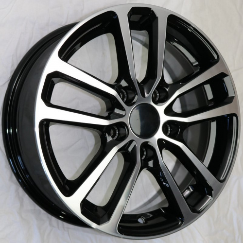 Carwel Донты-ab 209 15x6" 5x112мм DIA 57.1мм ET 47мм AB / Черный с алмазной проточкой
