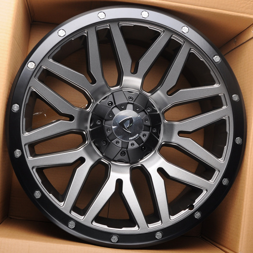 Powcan BK5369 20x9.0" 5x127мм DIA 78.1мм ET 15мм Matt Grey with Matt Black Lip