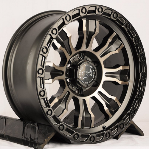 iWheel FBX087-8 18x9.0" 5x114.3мм DIA 73.1мм ET 0мм Matt Black Face+Bronze