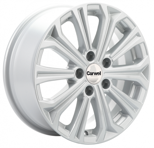Carwel Кудро 1610 (Focus) 16x6.5" 5x108мм DIA 63.35мм ET 50мм SLT / Серебристый