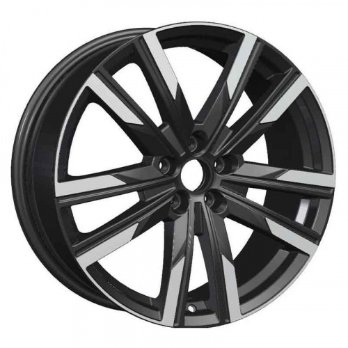 KHOMEN 1905-blf (X-Trail T33) 19x7.5" 5x114,3мм DIA 66.1мм ET 40мм BLF / Чёрный с полировкой