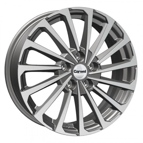 Carwel Кагра-ag 1721 (Chery Arrizo 5 Plus) 17x6.5" 5x108мм DIA 65.1мм ET 47мм AGR / Графитовый с полировкой