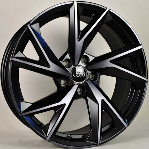 ABWheels TS-5491 R18 8J 5x112 ET35 DIA66.45 Matte BlackPolish Dark Varnish
