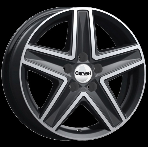 Carwel Витим-ab 237 16x6.5" 5x112мм DIA 66.6мм ET 50мм AB / Черный с полировкой