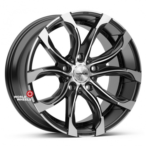 HFT 600 WALD R20 20x10" 5x150мм DIA 110.5мм ET 45мм Matt Black Machined (MBP)