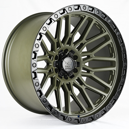 Zumbo Wheels F54 12.0x22 12x135 139.7 DIA 106.1мм ET-44 Green Center With Black Lip