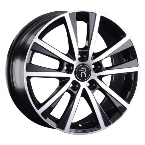Volkswagen VV96-mb 17x7" 5x120мм DIA 65.1мм ET 55мм BKF / Чёрный  глянцевый с проточкой