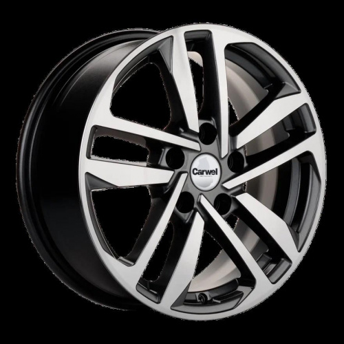 Carwel Шунет-ab 1612 (Polo) 16x6.5" 5x100мм DIA 57.1мм ET 39мм ABT / Черный с полировкой