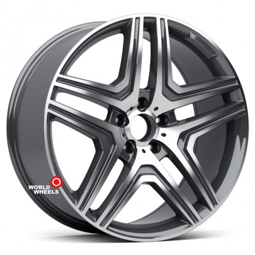 KoKo Kuture 253 OEM R18 18x8.5" 5x112мм DIA 66.6мм ET 35мм Gunmetal Machined (GMP)