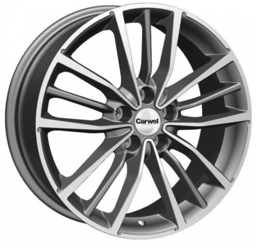 Carwel Крет-ag 1812 (Hyundai Tucson) 18x7" 5x114,3мм DIA 67.1мм ET 51мм AGR / Графитовый с алмазной проточкой