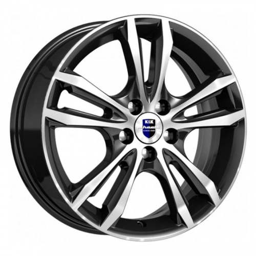K&K KC866-mb Samara Оригинал 16x6" 5x114,3мм DIA 67.1мм ET 43мм алмаз чёрный / Чёрный с алмазной проточкой