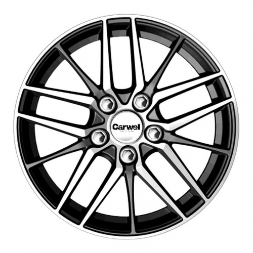 Carwel Лача-ab 16x6.5" 5x108мм DIA 65.1мм ET 40мм AB / Черный с полировкой