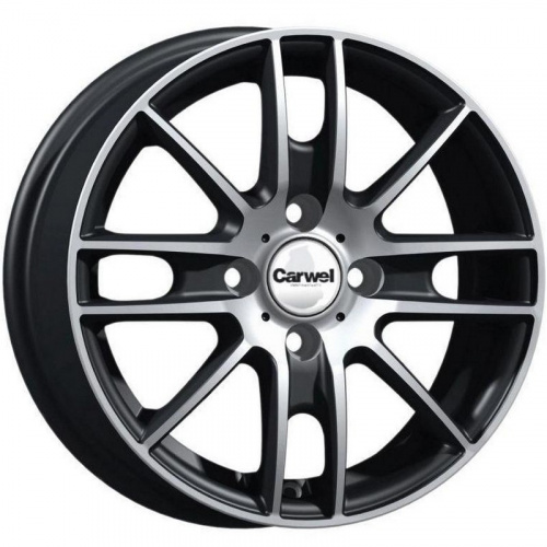 Carwel Лада-ab 173 14x5.5" 4x100мм DIA 60.1мм ET 43мм AB / Черный с полировкой