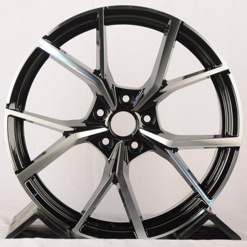 Anzoo FBX256-7 17x7.5" 5x112мм DIA 57.1мм ET 42мм Black Machine Face