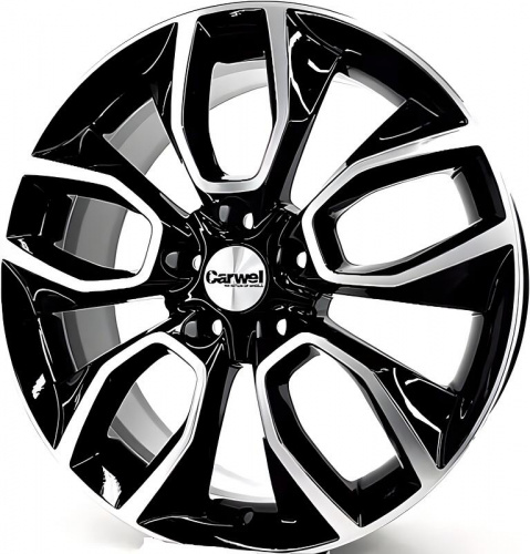 Carwel Хасан-ab 202 (EXEED LX) 18x7" 5x108мм DIA 60.1мм ET 52мм AB / Черный с алмазной проточкой